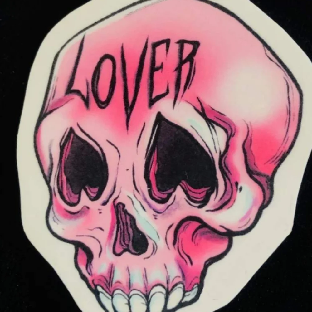 Skull evil smiley faces sticker diy bundle